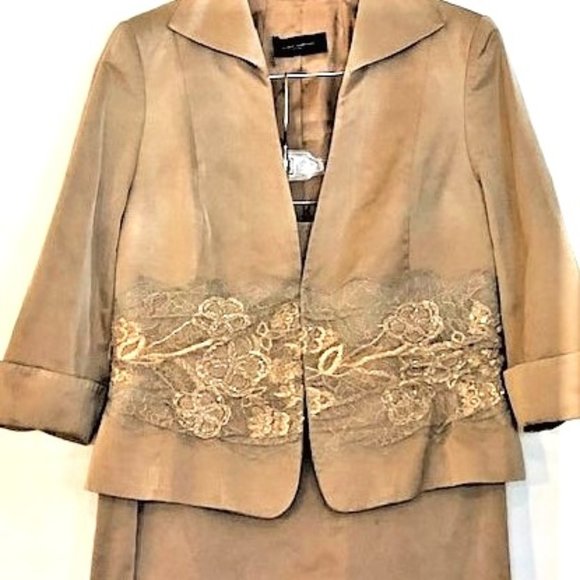 Javier Simorra Elegant, Sophisticated & Sparkly Designer Skirt Suit - Picture 2 of 16